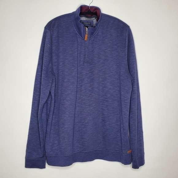 Ted Baker London Mandra Quarter Zip Pullover Size 7 US 3XL Long Sleeve Sweater - Picture 14 of 15